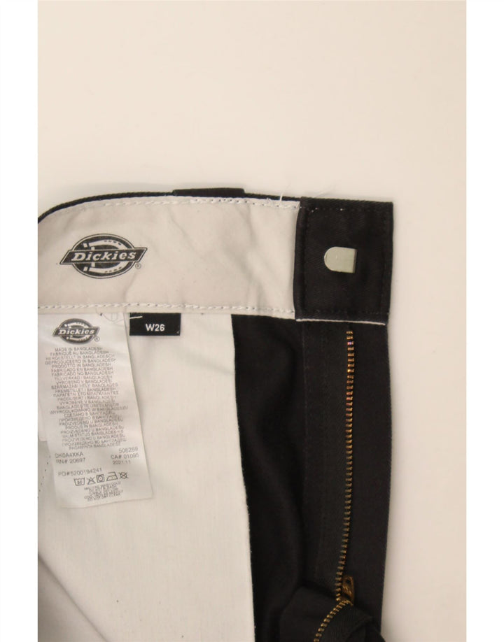 Pantaloni chino dritti da donna Dickies W26 L26 poliestere nero