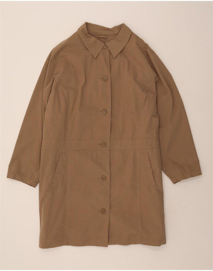EDDIE BAUER Womens Overcoat UK 24 4XL Brown Cotton Vintage Eddie Bauer and Second-Hand Eddie Bauer from Messina Hembry 