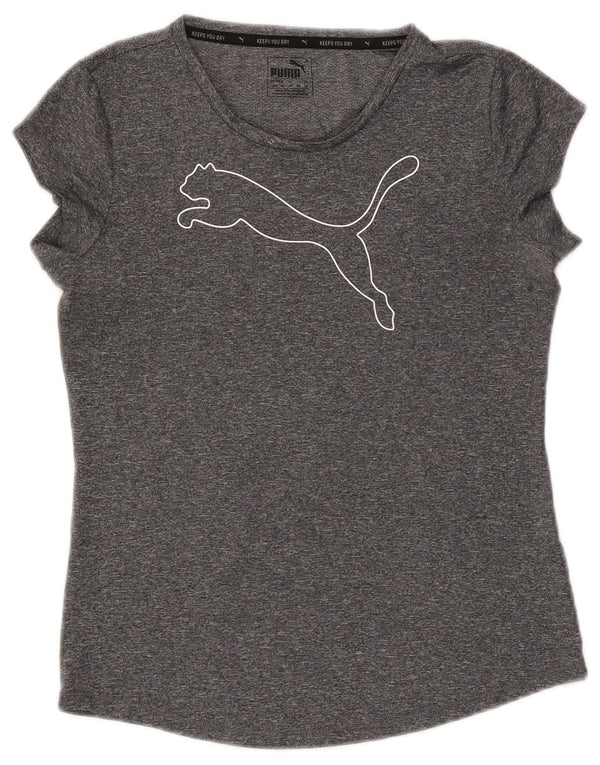 T-shirt grafica da donna PUMA Top UK 10 Small Grey Flecked