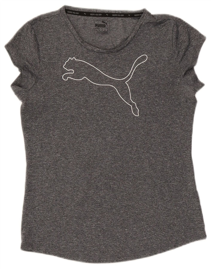 T-shirt grafica da donna PUMA Top UK 10 Small Grey Flecked