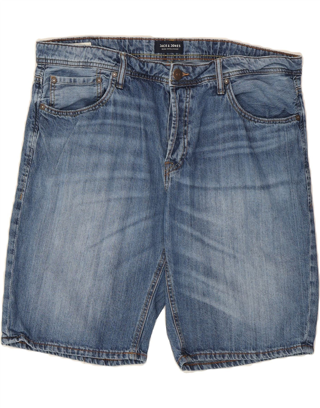 JACK & JONES Mens Denim Shorts XL W38  Blue Cotton Vintage Jack & Jones and Second-Hand Jack & Jones from Messina Hembry 