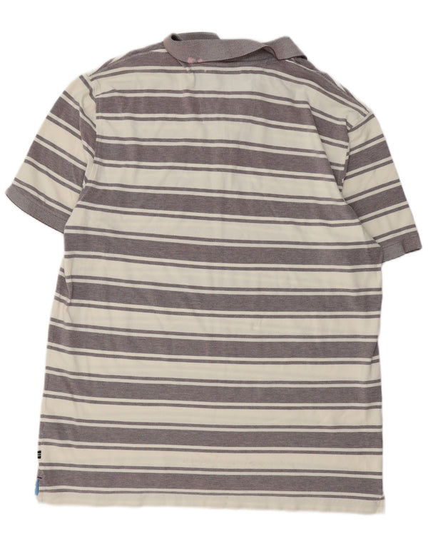 Polo da uomo NAUTICA 2XL cotone a righe grigie