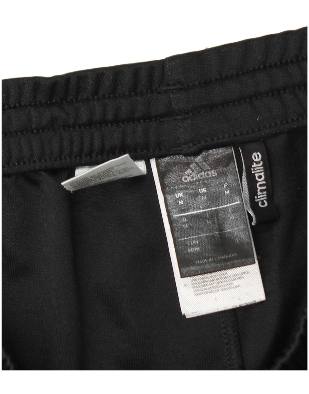 Pantaloni da tuta Adidas Climalite da uomo medio poliestere nero