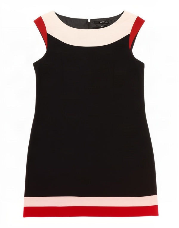 Abito tubino senza maniche da donna Oasis UK 14 Medium Black Colourblock