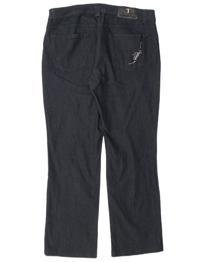 Jeans Straight Uomo Trussardi W33 L28 Blu Navy Cotone