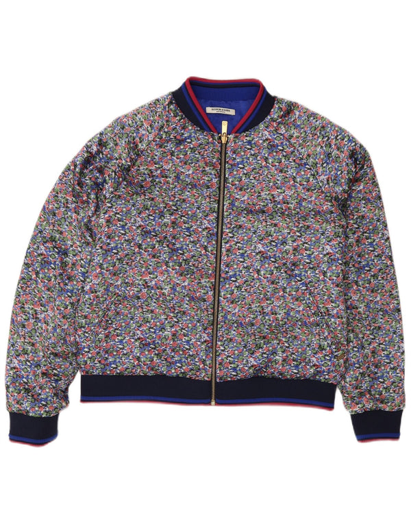 Giacca reversibile da donna Scotch & Soda UK 14 Blu medio floreale