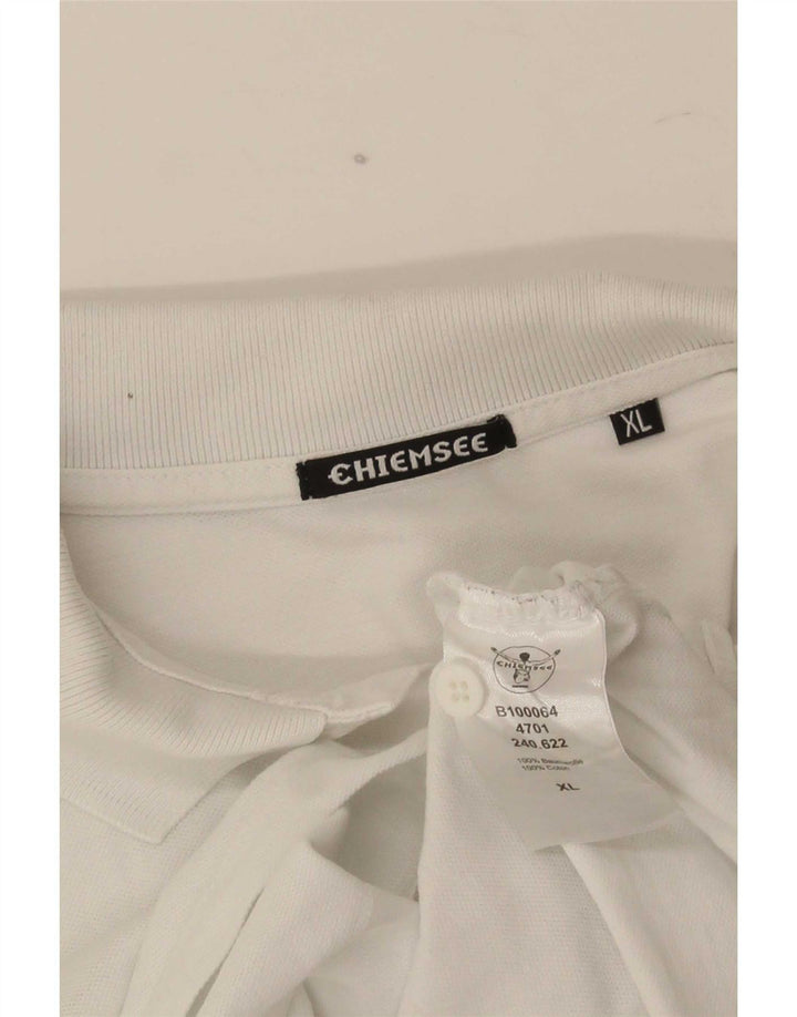Polo da uomo Chiemsee XL in cotone bianco