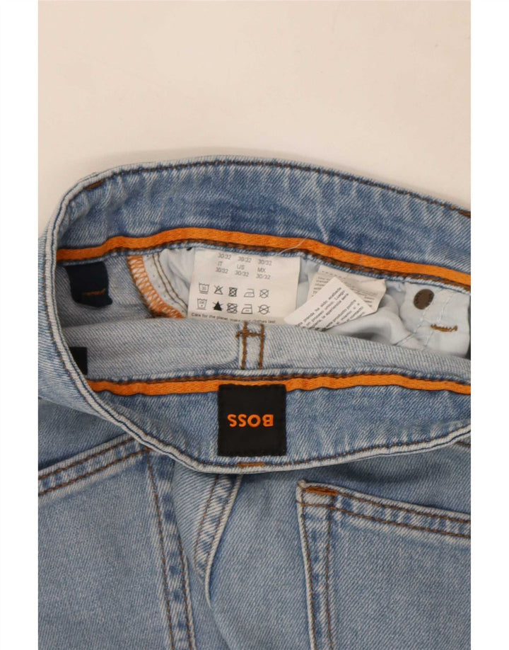 Jeans slim da uomo Hugo Boss W30 L32 cotone blu