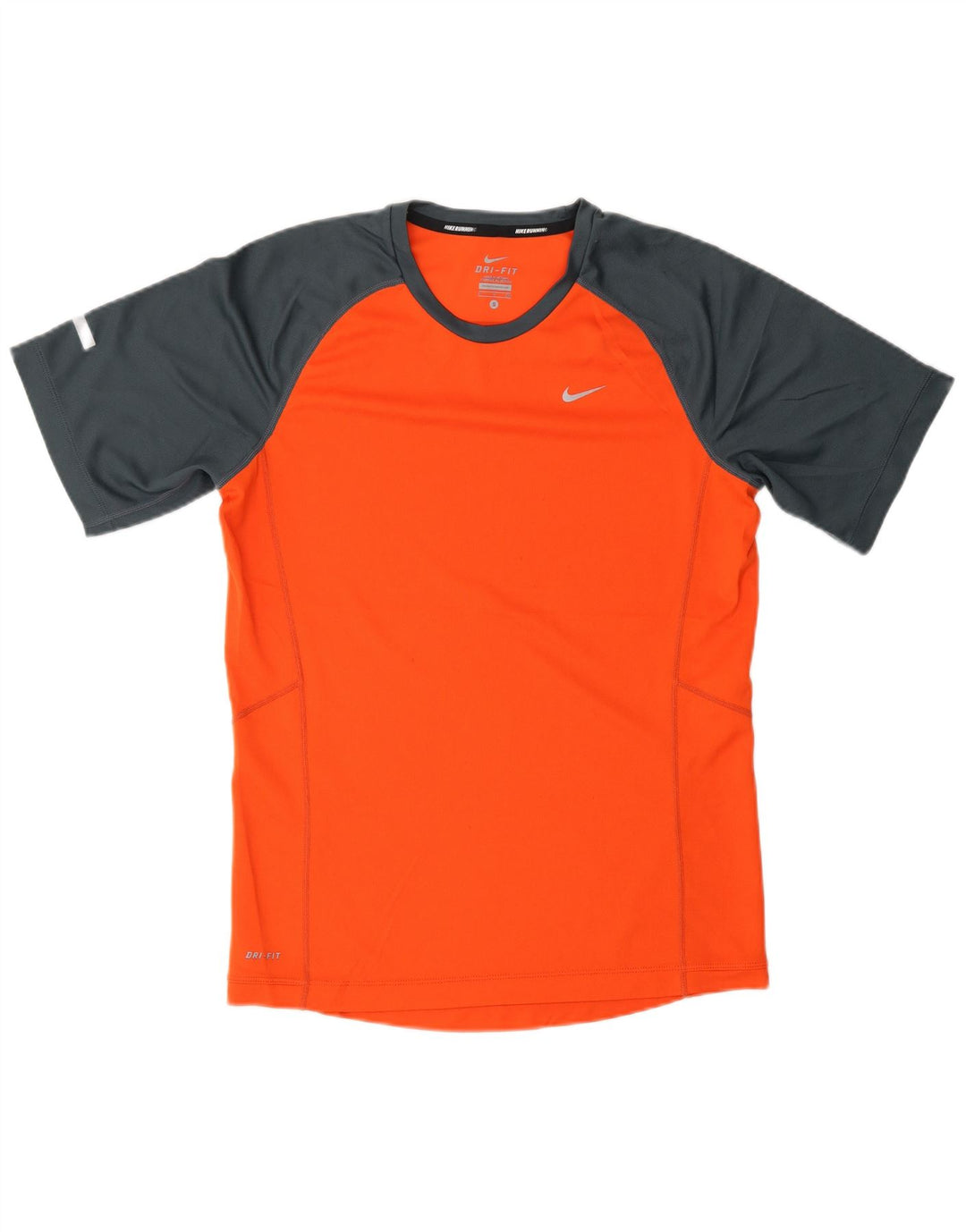 T-shirt NIKE da uomo Dri Fit Top piccolo arancione color block