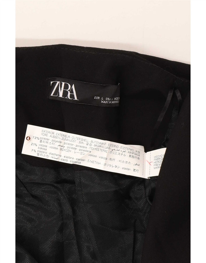 Giacca blazer da donna Zara UK 14 grande poliestere nero