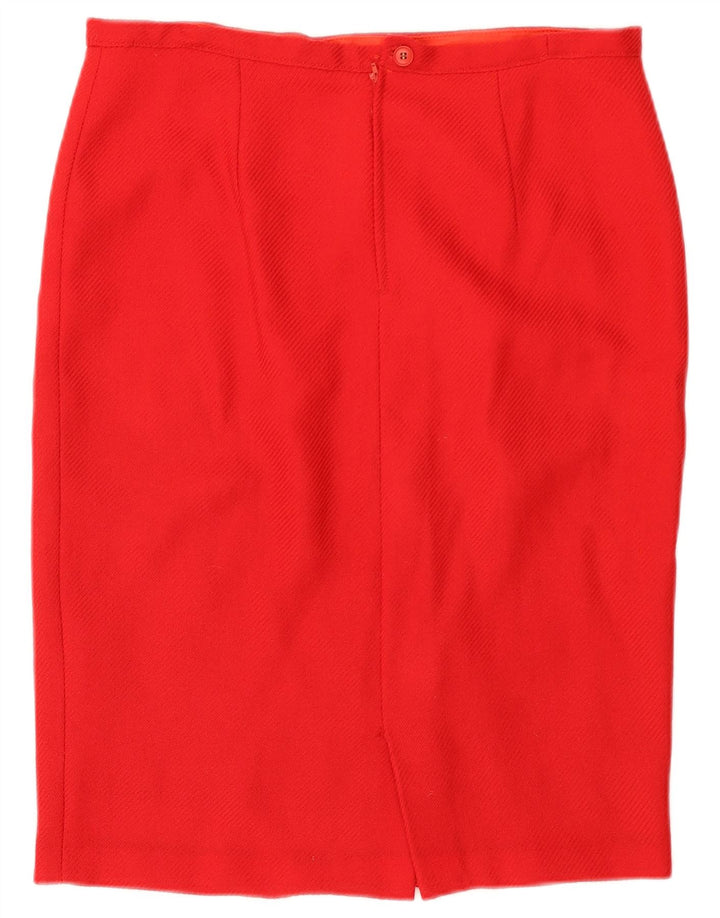 Gonna a tubino vintage da donna W34 grande rossa