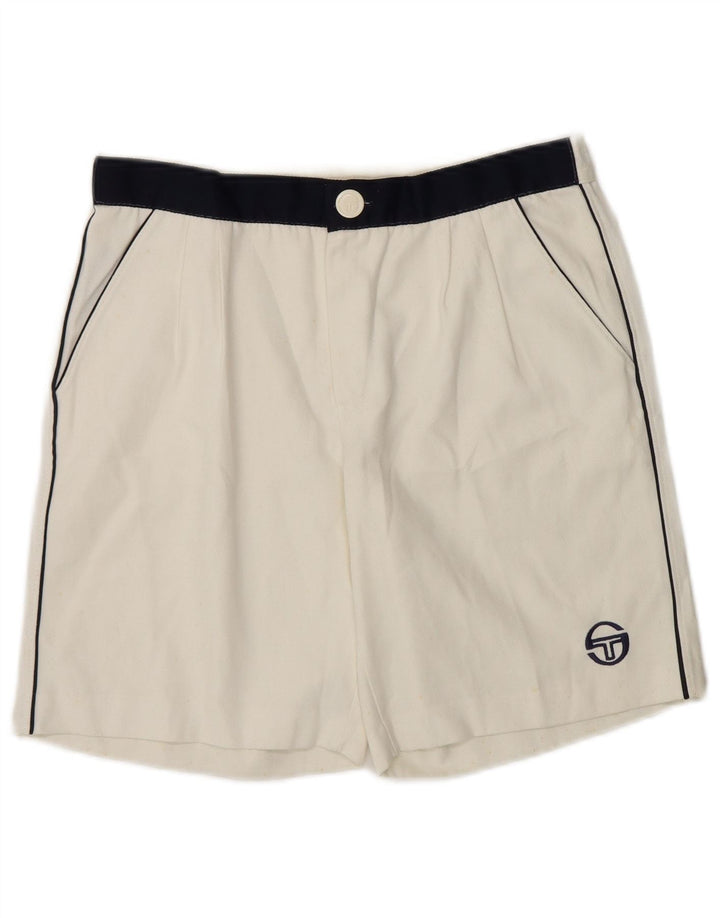 Pantaloncini casual da donna Sergio Tacchini IT 46 Large W32 White Colourblock