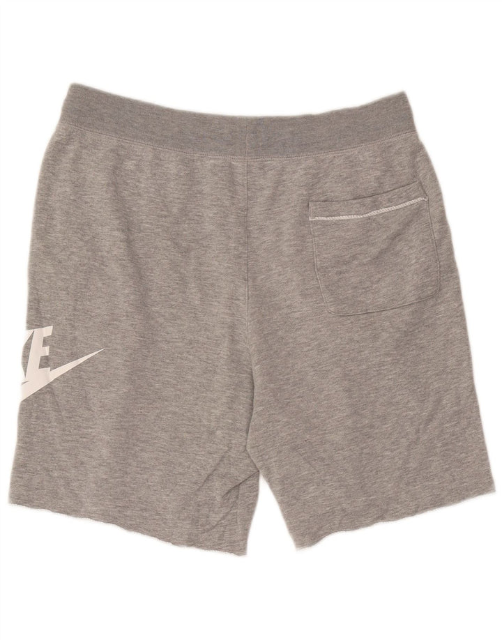 Pantaloncini sportivi Nike da uomo con grafica grande, cotone chiazzato grigio