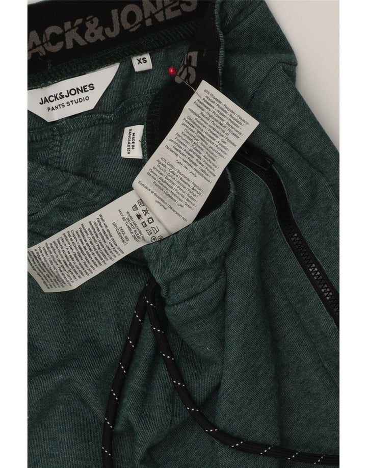 JACK & JONES Pantaloncini sportivi da uomo XS Verde Poliestere