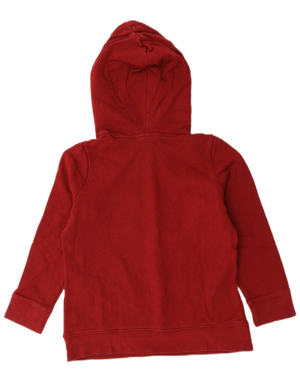 Felpa con cappuccio grafica da donna Adidas UK 14 grande cotone rosso