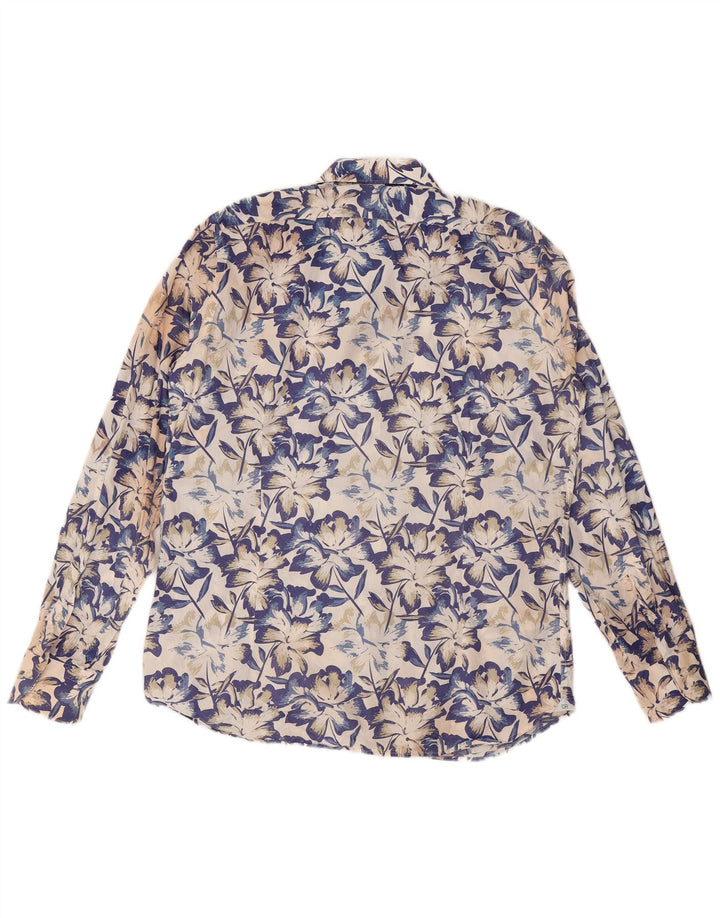 Camicia da uomo Dino Erre taglia 42 grande floreale multicolore