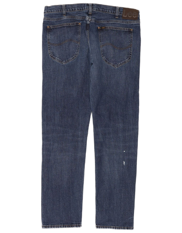 Jeans dritti da uomo Lee Daren Zip Fly W36 L32 cotone blu