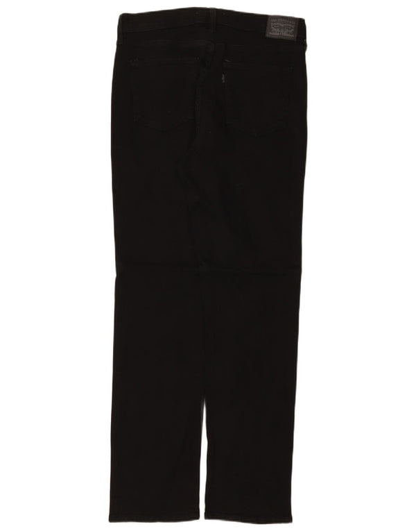 LEVI'S Womens Classic Straight Jeans W29 L32  Black Cotton