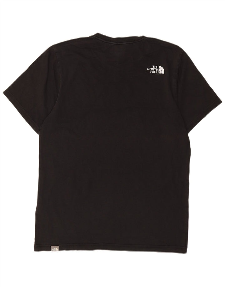 THE NORTH FACE Mens Graphic T-Shirt Top Medium Black Cotton