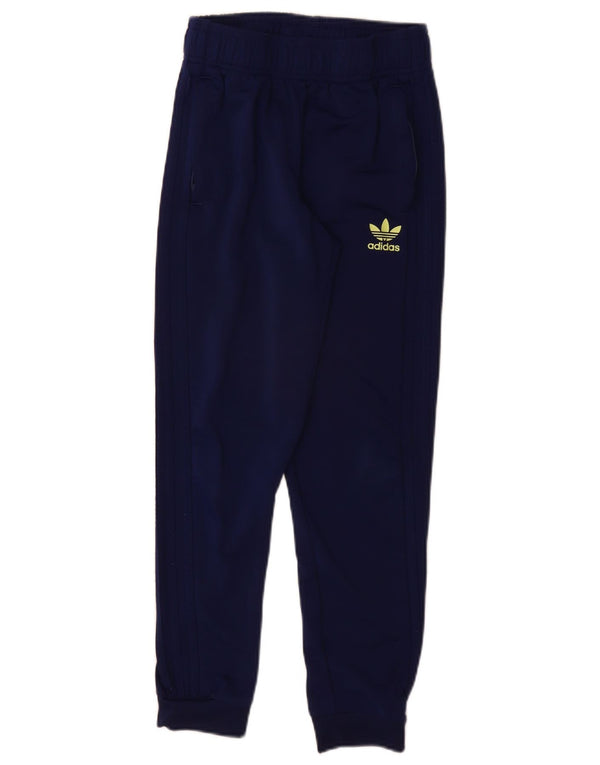 Adidas Boys Primegreen Tracksuit Trousers Joggers 11-12 Years Navy Blue