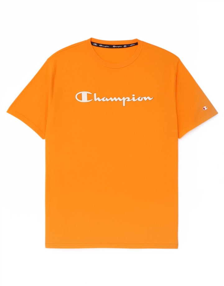 T-shirt grafica da uomo Champion Top 2XL cotone arancione