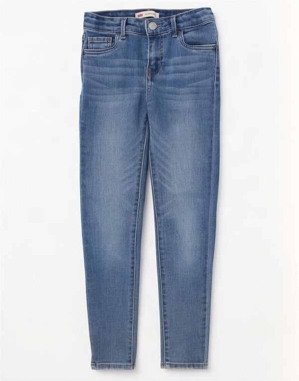 Jeans Levi's Girls 710 Super Skinny 7-8 anni W20 L23 cotone blu