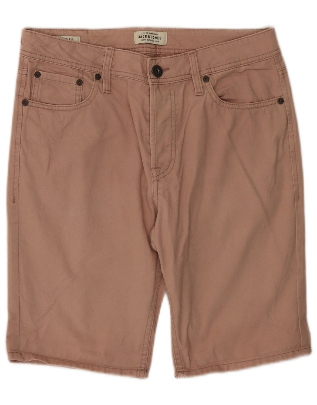 JACK & JONES Pantaloncini chino da uomo vestibilità regolare piccoli W29 in cotone rosa