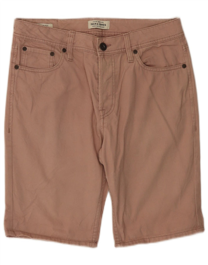 JACK & JONES Pantaloncini chino da uomo vestibilità regolare piccoli W29 in cotone rosa