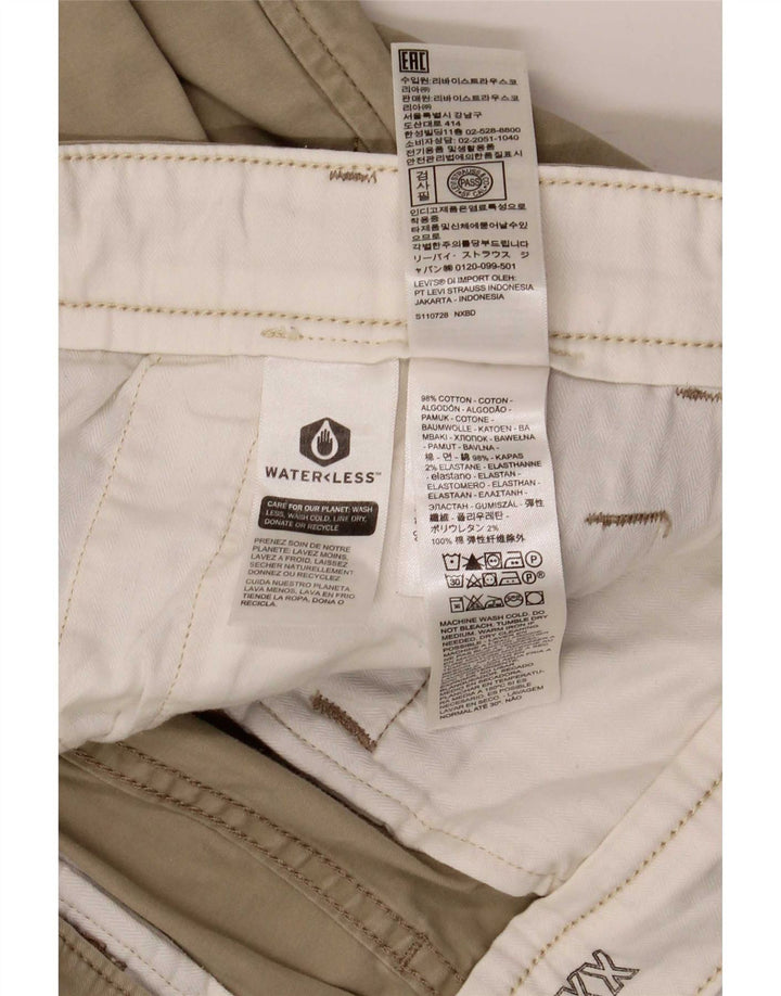 Pantaloncini chino da uomo Levi's W32 in cotone beige medio