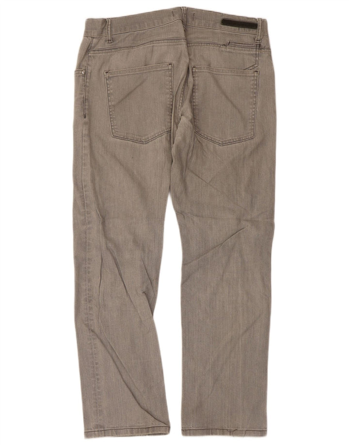 Jeans dritti da uomo Zara EU 42 Large W32 L28 Cotone grigio
