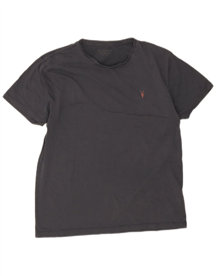 T-shirt da uomo con vestibilità regolare All Saints, cotone grigio medio