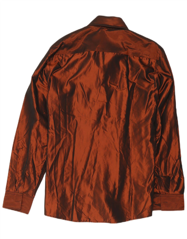 Camicia da uomo Carlo Pignatelli taglia 43 grande acetato marrone