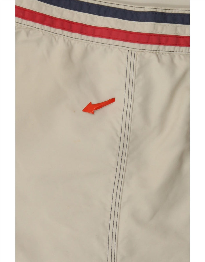 Pantaloncini da bagno da uomo Sundek nylon medio bianco sporco