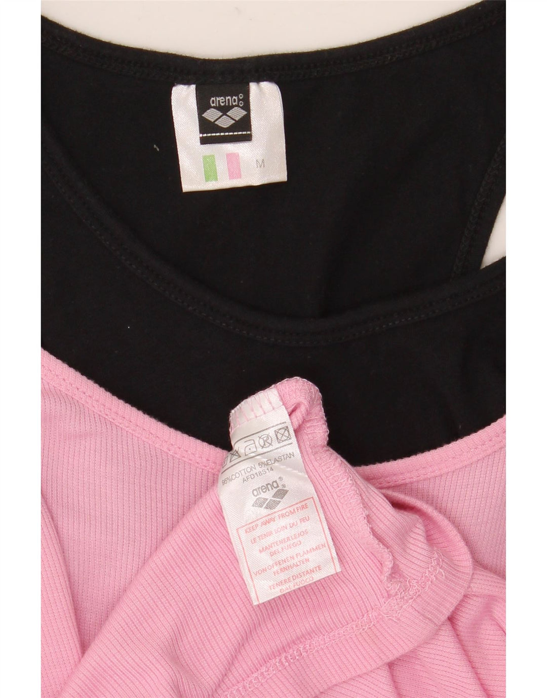 Canotta da donna Arena UK 12 Cotone color block rosa medio