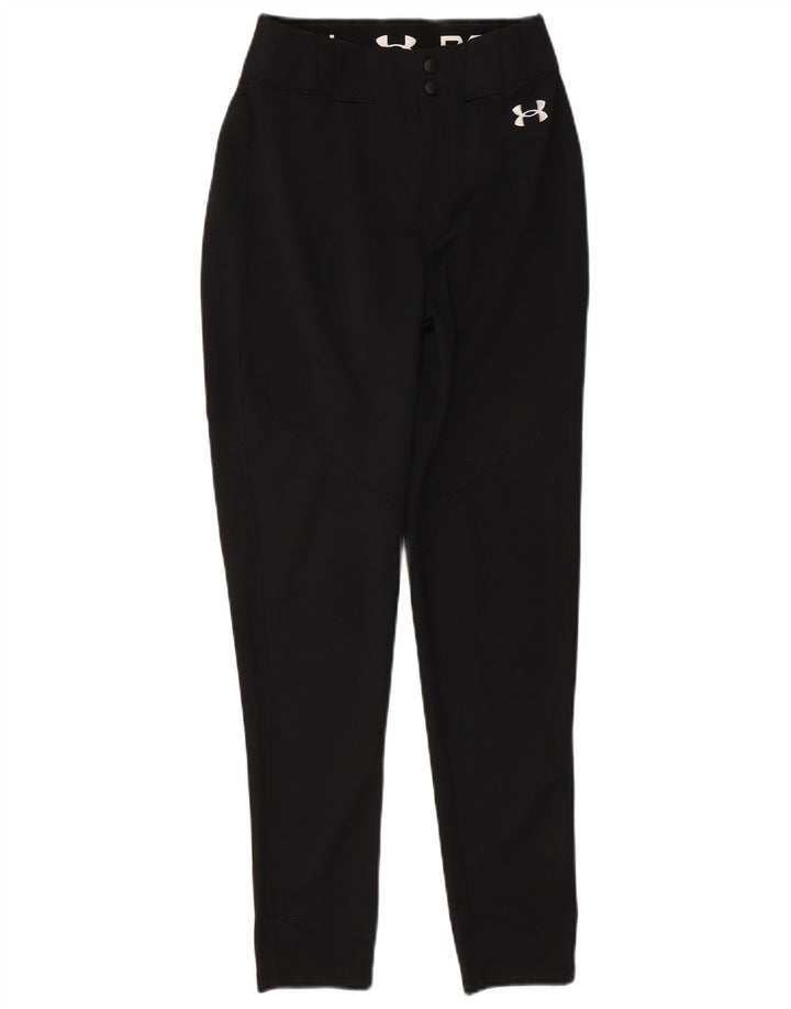Pantaloni casual slim da donna Under Armour piccoli in poliestere nero