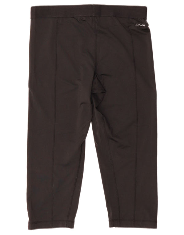 Leggings Nike Graphic Capri da donna UK 26 Large Nero Poliestere