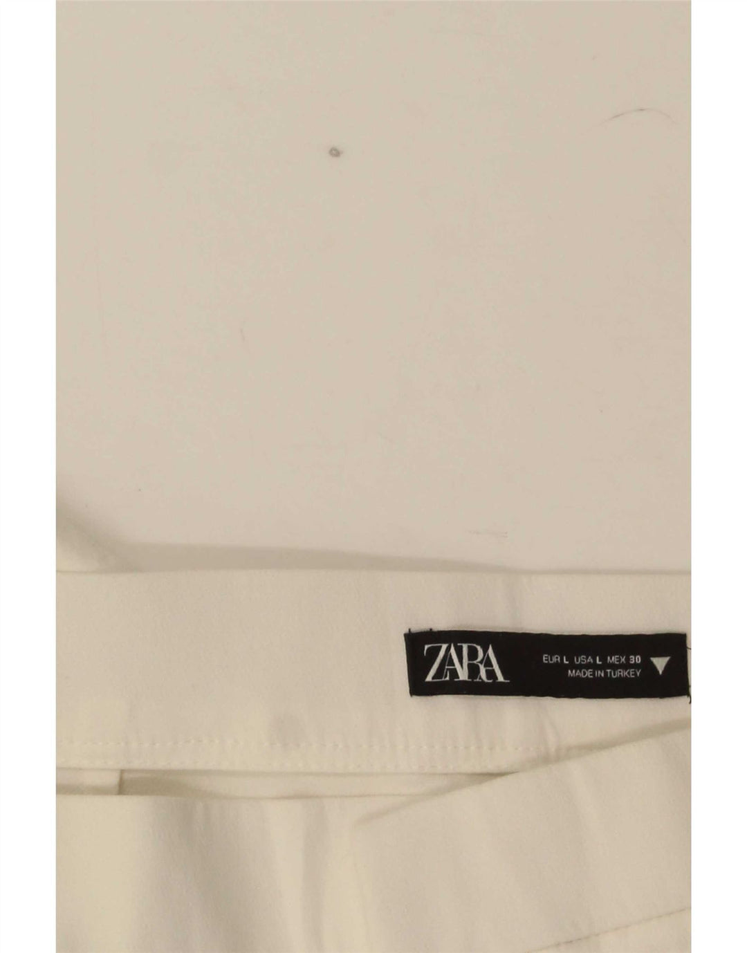 Pantaloni corti dritti da donna Zara grandi W30 L25 bianchi