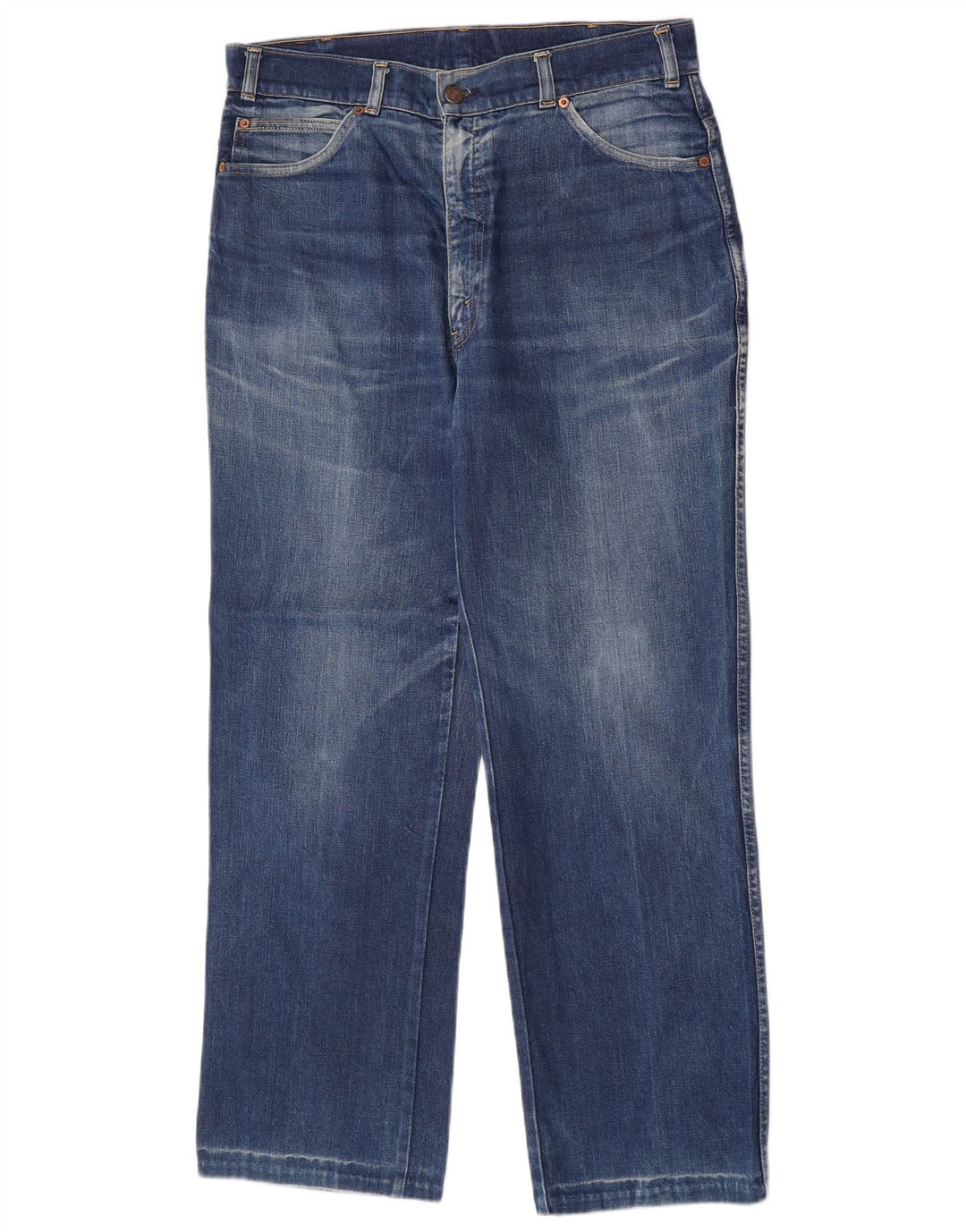 Jeans dritti da uomo Levi's W36 L30 in cotone blu