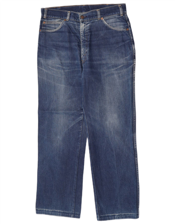 Jeans dritti da uomo Levi's W36 L30 in cotone blu