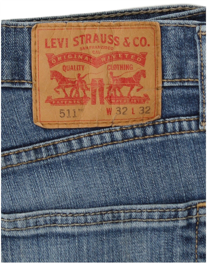 Jeans Levi's Uomo 511 Slim W32 L29 Cotone Blu
