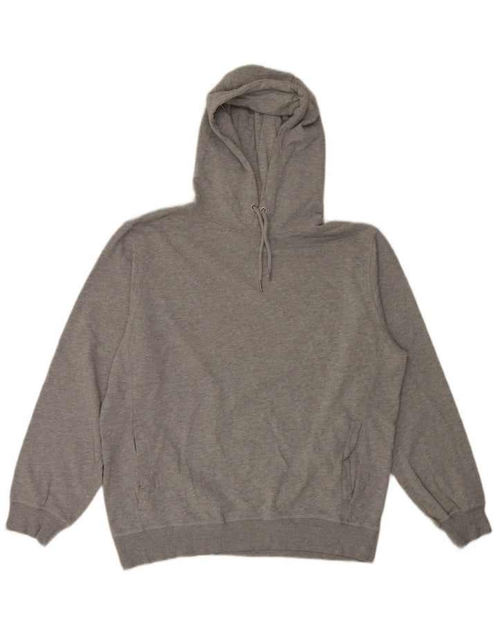 Felpa con cappuccio da uomo M&Co XL in cotone grigio