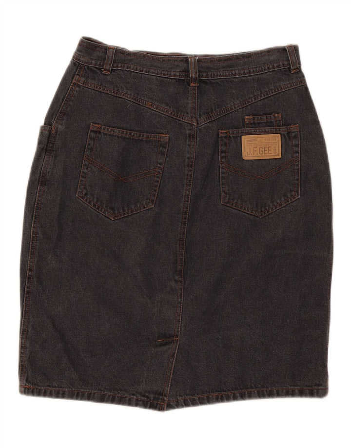 Gonna in denim da donna JOHN F GEE EU 40 media W28 cotone grigio