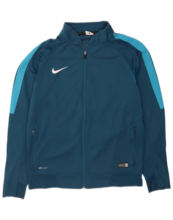 Giacca da tuta Nike Dri Fit da uomo, grande, in poliestere color block blu