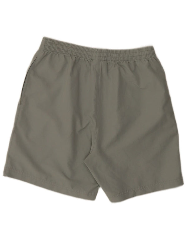 Pantaloncini sportivi REEBOK da uomo in poliestere grigio medio