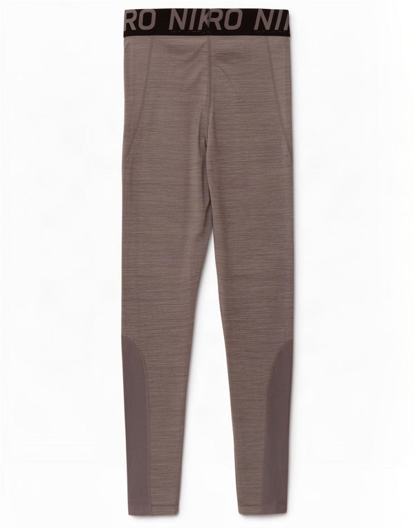 Leggings grafici Nike Dri Fit da donna UK 12 Colorblock grigio medio