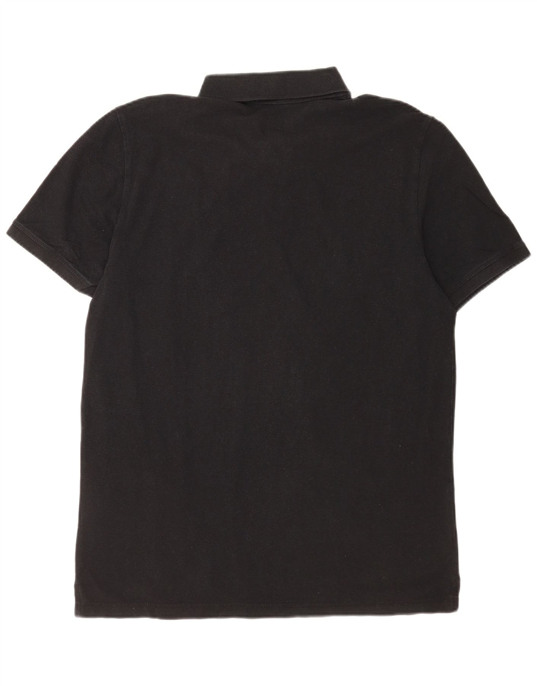 Polo da uomo Mustang grande in cotone nero