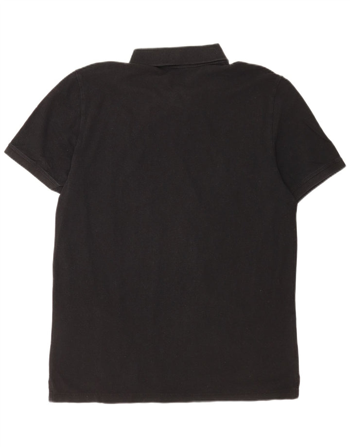 Polo da uomo Mustang grande in cotone nero