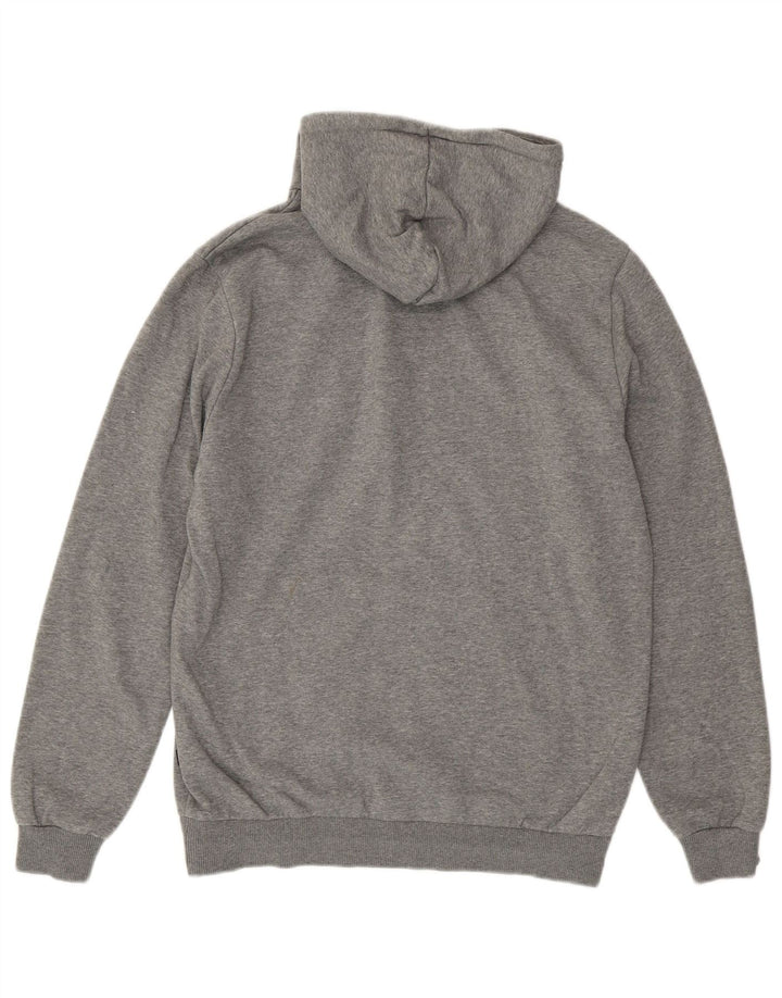 Felpa con cappuccio grafica PUMA da uomo in cotone grigio medio