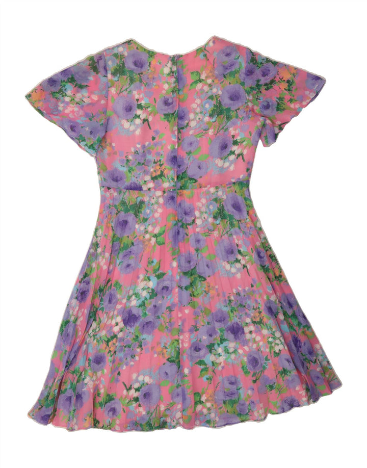 TREVIRA Womens A-Line Dress IT 44 Medium Multicoloured Floral Viscose Vintage Trevira and Second-Hand Trevira from Messina Hembry 