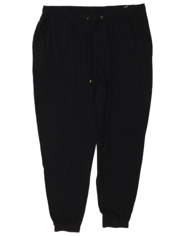 Pantaloni corti da jogging da donna Marks & Spencer UK 18 XL W40 L26 neri